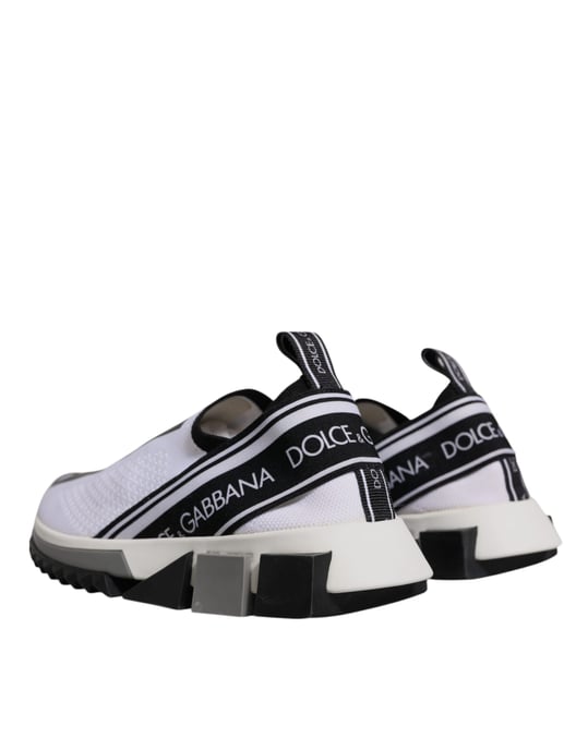 Dolce & Gabbana Svart Vit Slip On Sorrento Sneakers Skor - Image 5