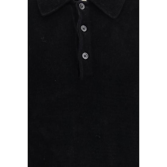 Sunflower Black Cotton Polo Shirt - Image 3