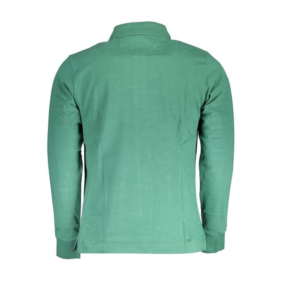 La Martina Green Cotton Men Polo Shirt - Image 2