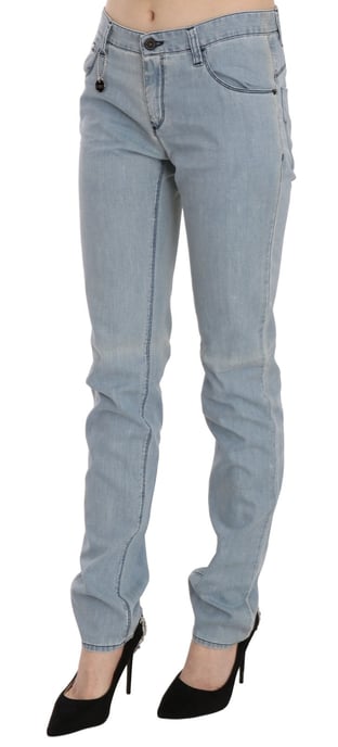 Costume National Lichtblauwe Hoge Taille Skinny Denim Jeans - Image 4