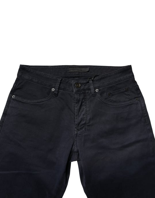 Siviglia Svart Mid Waist Bomull Skinny Denim Herrbyxor Jeans - Image 5