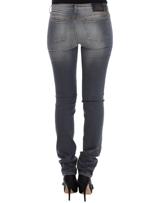 Ermanno Scervino Grijze Slim Jeans Denim Broek Skinny Leg Stretch - Image 3