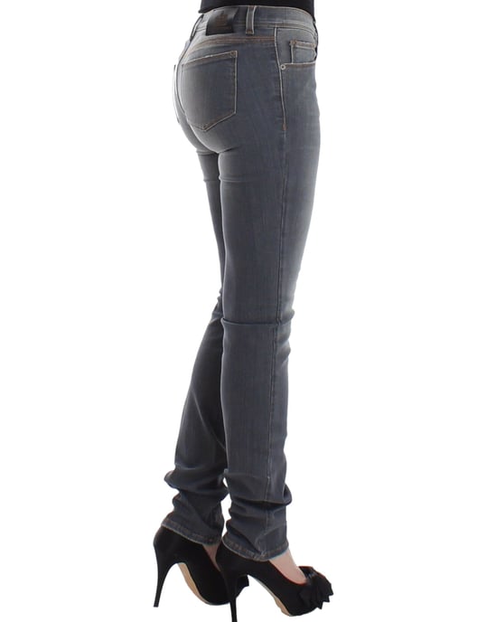 Ermanno Scervino Grijze Slim Jeans Denim Broek Skinny Leg Stretch - Image 4
