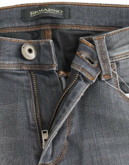 Ermanno Scervino Grijze Slim Jeans Denim Broek Skinny Leg Stretch - Image 5