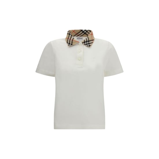 Burberry Vit Bomullspolo - Image 1