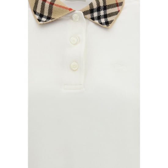 Burberry Vit Bomullspolo - Image 3