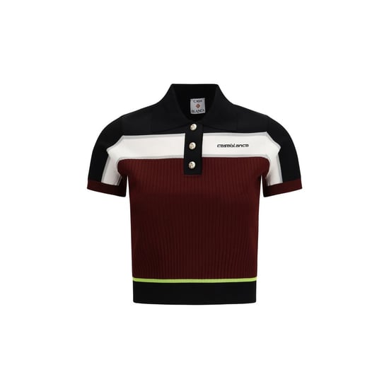 Casablanca Multicolor Viscose Poloshirt - Image 1