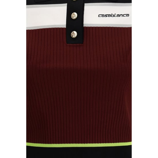 Casablanca Multicolor Viscose Poloshirt - Image 3