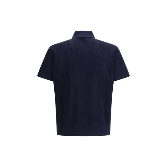 Burberry Blauwe Wol Polo Shirt - Image 2