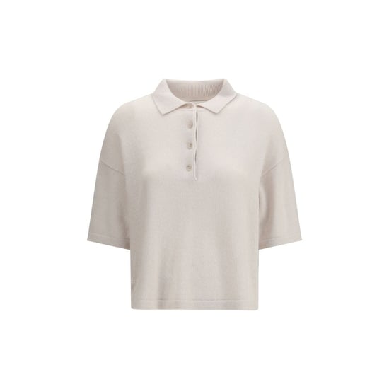 Allude Beige Cashmere Poloshirt - Image 1