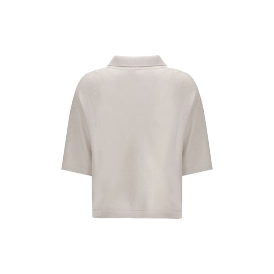 Allude Beige Cashmere Poloshirt - Image 2