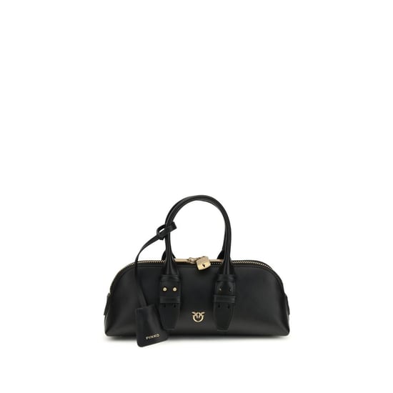 PINKO Black Calf Leather Bos Taurus Handbag - Image 1