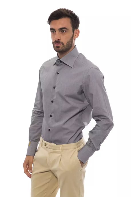 Billionaire Italian Couture Svart Bomullsskjorta för Män - Image 2