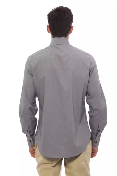 Billionaire Italian Couture Svart Bomullsskjorta för Män - Image 3