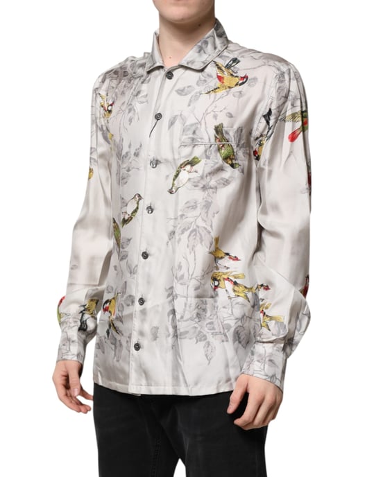 Dolce & Gabbana Multikleur Zijde Geprinte Overhemd met Knopen - Image 2