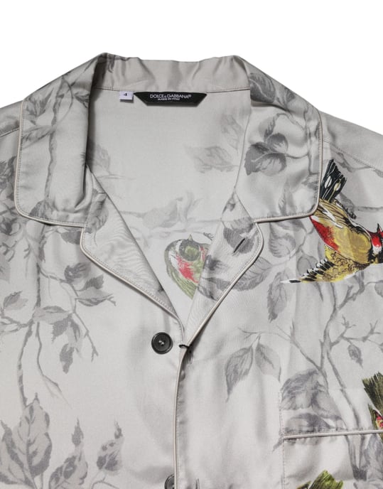 Dolce & Gabbana Multikleur Zijde Geprinte Overhemd met Knopen - Image 4