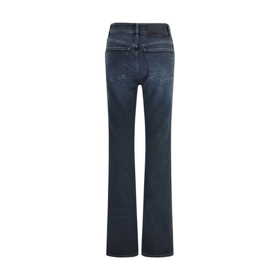 Haikure Blue Cotton Flared Jeans - Image 2