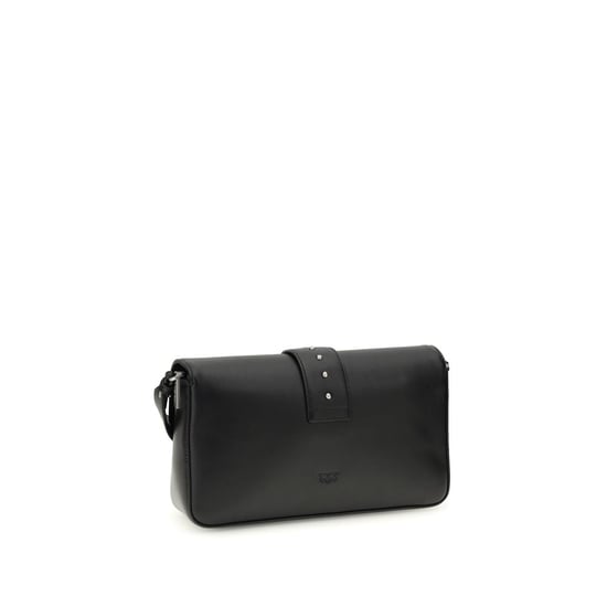 PINKO Zwarte Leren Schoudertas - Image 3