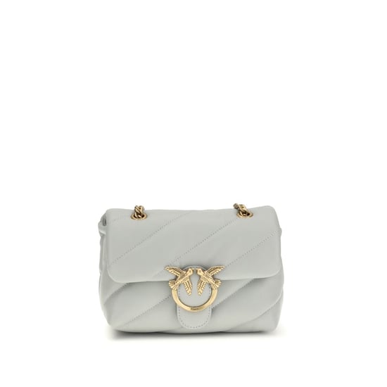 PINKO Gray Calf Leather Bos Taurus Shoulder Bag - Image 1