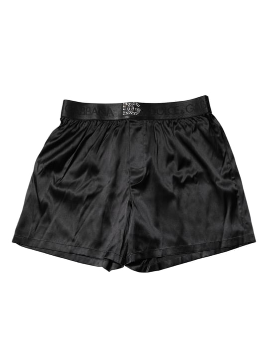Dolce & Gabbana Svart Logo Midja Regular Boxer Shorts Underkläder - Image 2