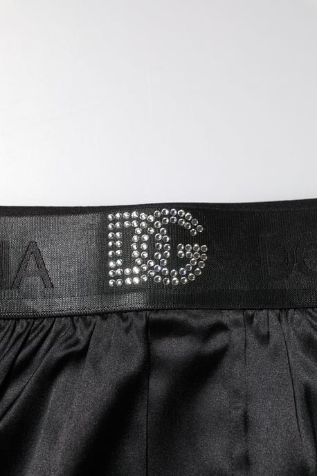 Dolce & Gabbana Svart Logo Midja Regular Boxer Shorts Underkläder - Image 3