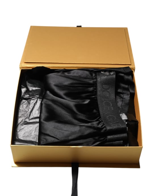 Dolce & Gabbana Svart Logo Midja Regular Boxer Shorts Underkläder - Image 5