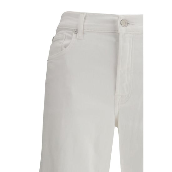 7FOR Witte Katoenen Rechte Jeans - Image 3