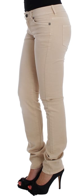 Cavalli Beige Was Slim Fit Katoenen Stretch Jeans - Image 2