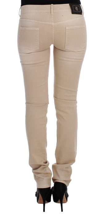 Cavalli Beige Was Slim Fit Katoenen Stretch Jeans - Image 3