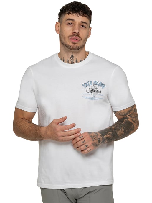 Enzo Milano | Mens Atelier Print T-Shirt - Image 1