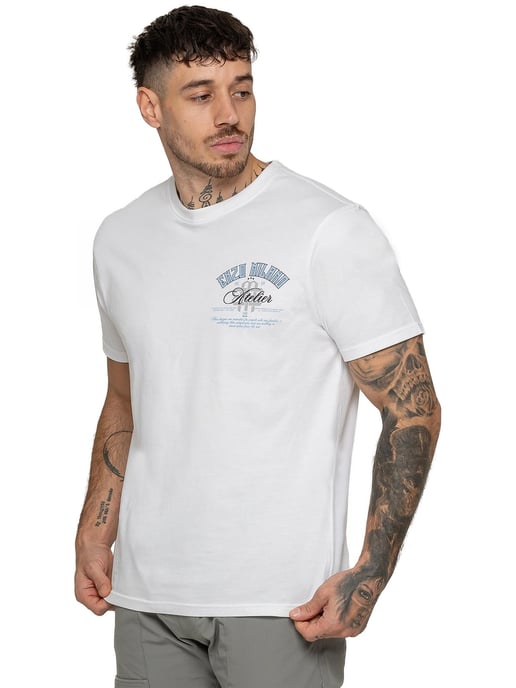 Enzo Milano | Mens Atelier Print T-Shirt - Image 5