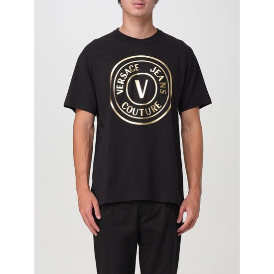 Versace Jeans Black Cotton T-Shirt - Image 1