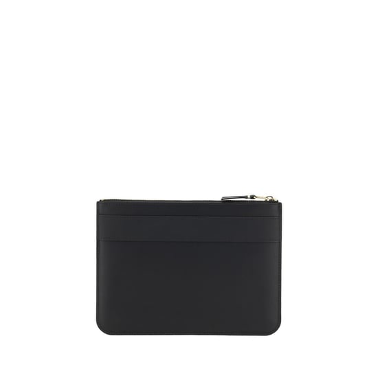 Comme Des Garçons Svart Kalvskinn Bos Taurus Plånbok - Image 2