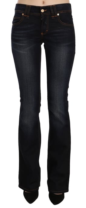 John Galliano Blauwe Gewassen Midden Taille Regular Leg Bootcut Spijkerbroek - Image 1