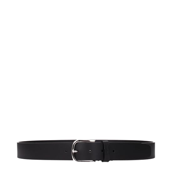 Testoni Zwarte Leren Reguliere Riem - Image 1