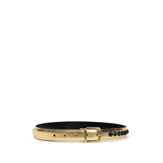 Dolce & Gabbana Gouden Leren Regular Riem - Image 1