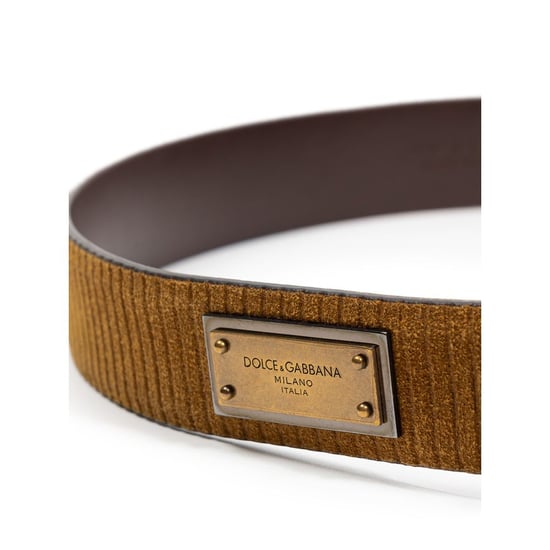 Dolce & Gabbana Bruine Leren Reguliere Riem - Image 3