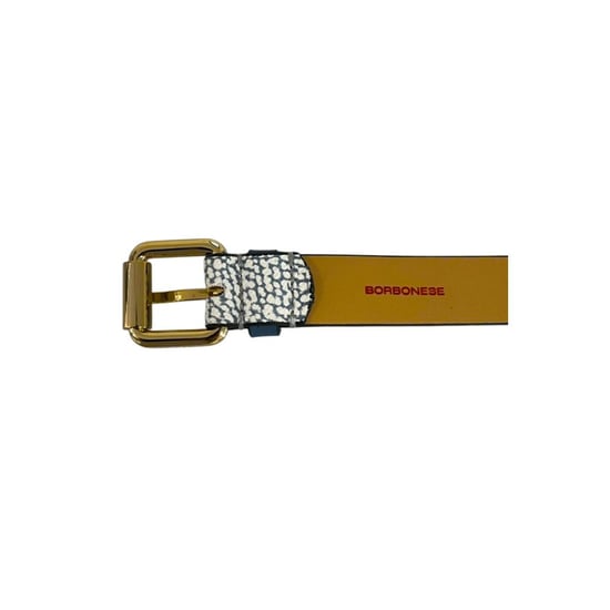 Borbonese Blauwe Polyvinyl Damesriem - Image 4
