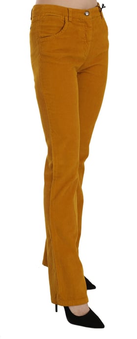 Costume National Oranje Hoge Taille Rechte Broek - Image 3