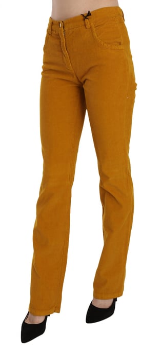 Costume National Oranje Hoge Taille Rechte Broek - Image 4