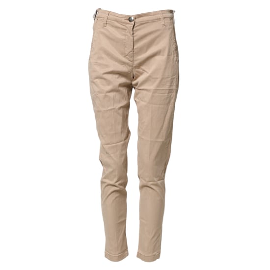 Jacob Cohen Beige Lyocell Skinny Hoge Taille Chino Casual Broek - Image 2