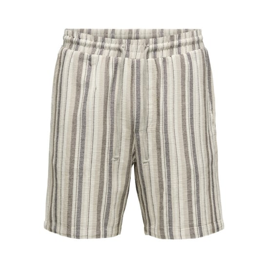 Only & Sons onstrev life reg stru stripe shorts 22026950 gardenia - Image 1