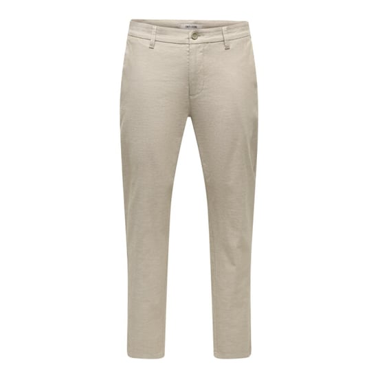 Only & Sons onsmark tap 0011 cotton linen pant 22024937 elmwood - Image 1