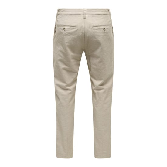 Only & Sons onsmark tap 0011 cotton linen pant 22024937 elmwood - Image 2