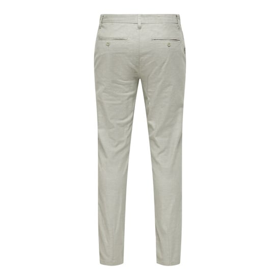 Only & Sons onsmark tap 0011 cotton linen pant 22024937 sea spray - Image 2