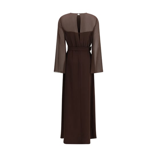 P.A.R.O.S.H. Brown Polyester Casual Dress - Image 2
