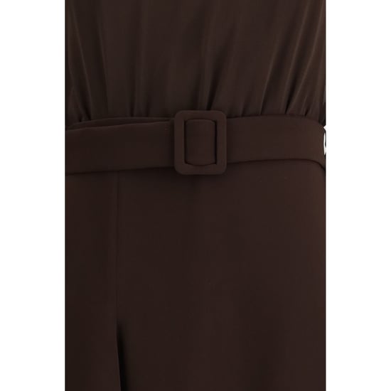 P.A.R.O.S.H. Brown Polyester Casual Dress - Image 3