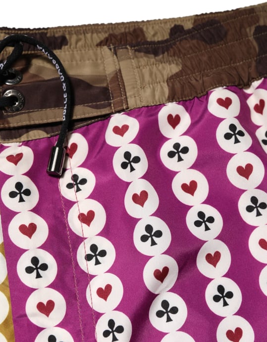 Dolce & Gabbana Flerfärgade Camo-Simshorts - Image 6