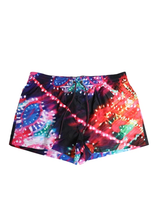 Dolce & Gabbana Multikleur Neonprint Polyester Shorts Zwemkleding - Image 2