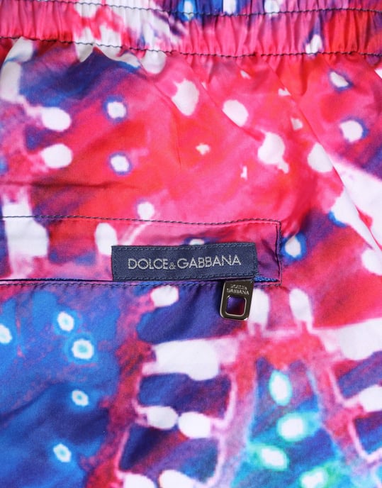 Dolce & Gabbana Multikleur Neonprint Polyester Shorts Zwemkleding - Image 5